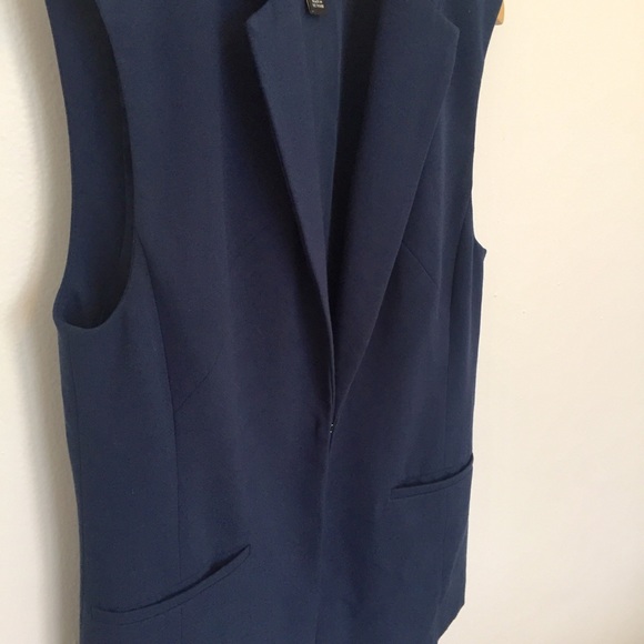 Blazer Vest | Navy | Front Pockets | XS-S fit - Picture 3 of 7